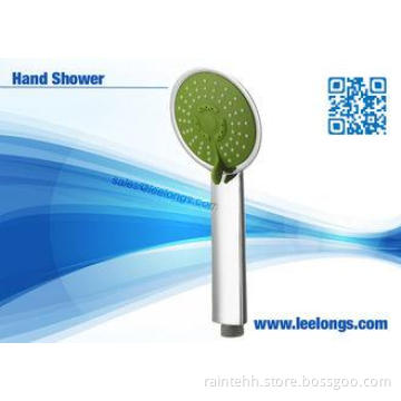 Green Plastic High Efficiency Handheld Shower Head Connect